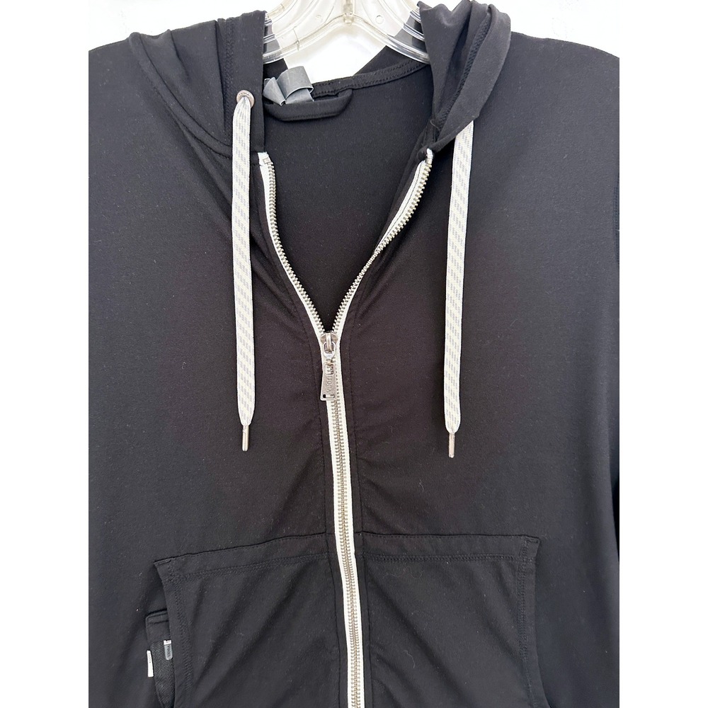 Vuori Halo Performance Hoodie 2.0 Womens Small Black Full Zip Dreamknit VW201 - Picture 4 of 7